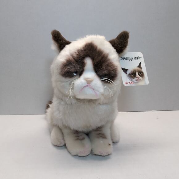 Gund Grumpy Cat 9” Plush Stuffed Animal Toy w/Tag 4040133 - Picture 9 of 9
